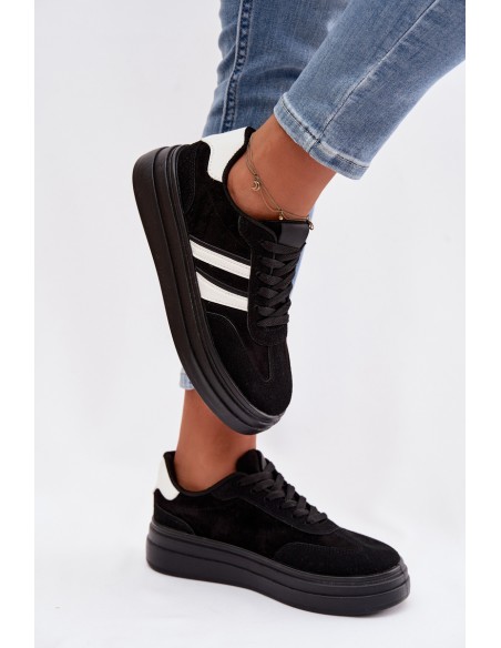Women's Platform Sneakers Black Galleria