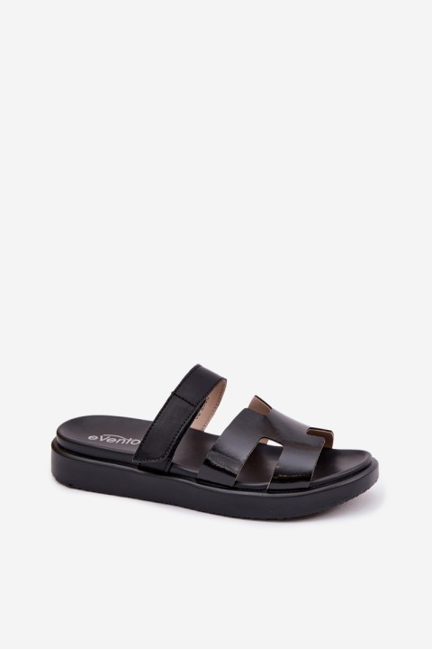 Leather Women's Slip-On Black Lemela