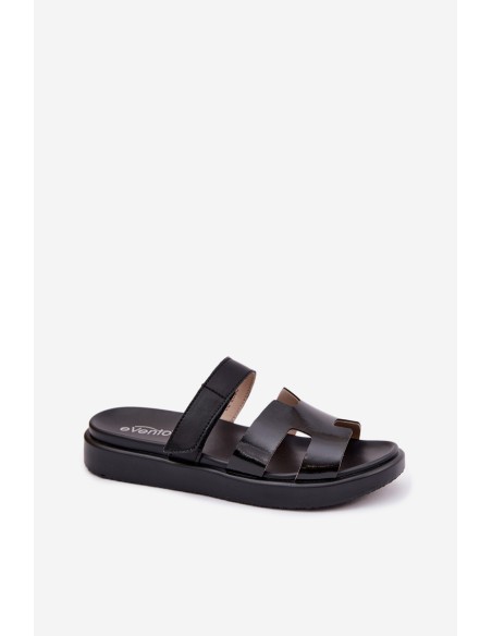 Leather Women's Slip-On Black Lemela