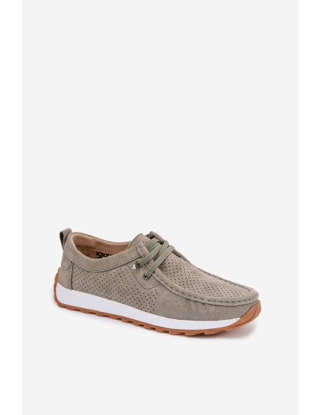 Women's Suede Loafers Green Amela