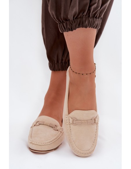 Women's Flat Beige Loafers Olisa