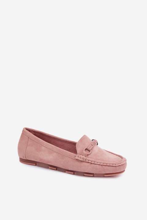 Women's Flat Pink Moccasins Olisa