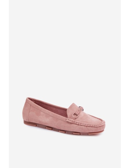 Women's Flat Pink Moccasins Olisa