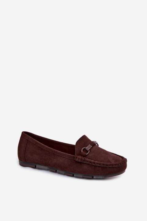 Women's Flat Chocolate Moccasins Olisa