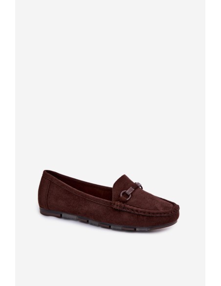 Women's Flat Chocolate Moccasins Olisa