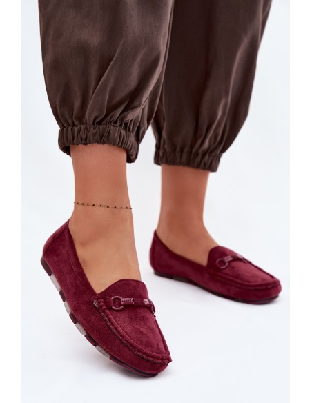 Women's Flat Burgundy Loafers Olisa