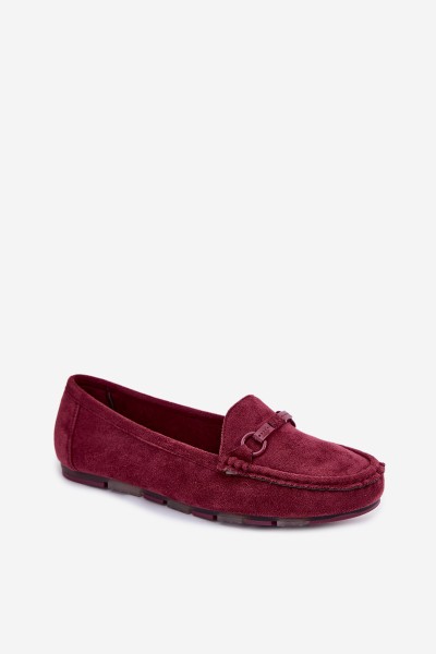 Women's Flat Burgundy Loafers Olisa 2