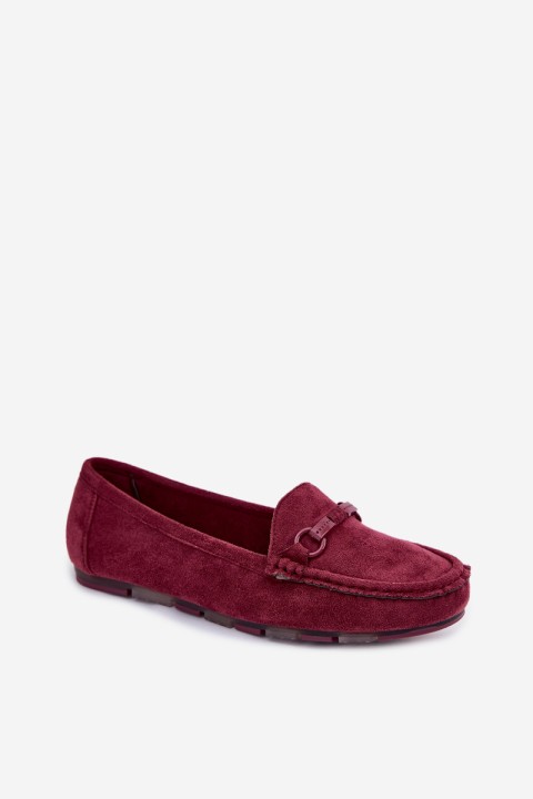 Women's Flat Burgundy Loafers Olisa