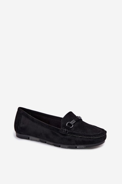 Women's Flat Black Moccasins Olisa 2