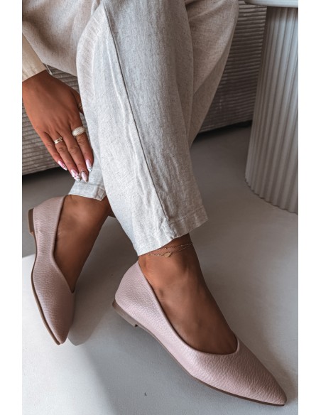 Pink Eco Leather Ballerinas Nelisa