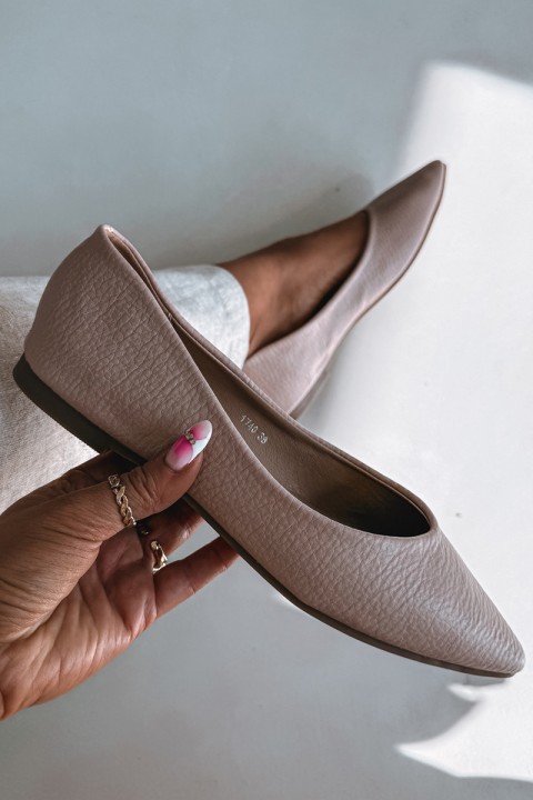 Pink Eco Leather Ballerinas Nelisa