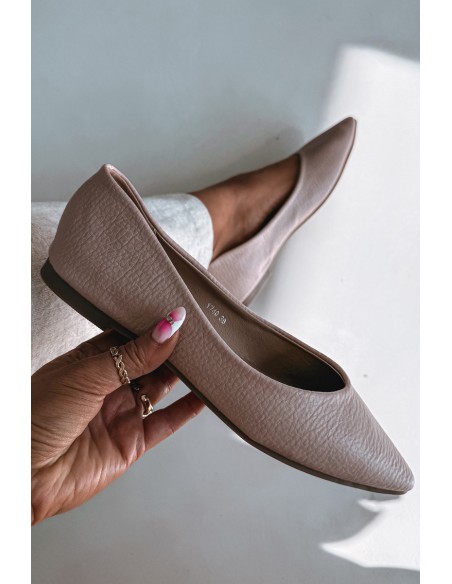 Pink Eco Leather Ballerinas Nelisa