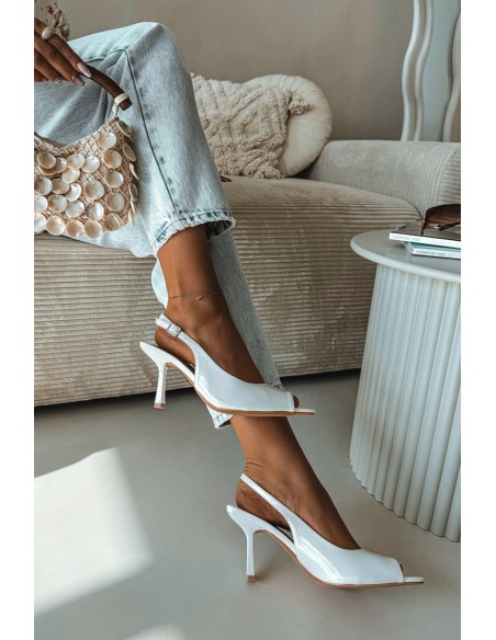 Women's High Heel White Sandals Sevina
