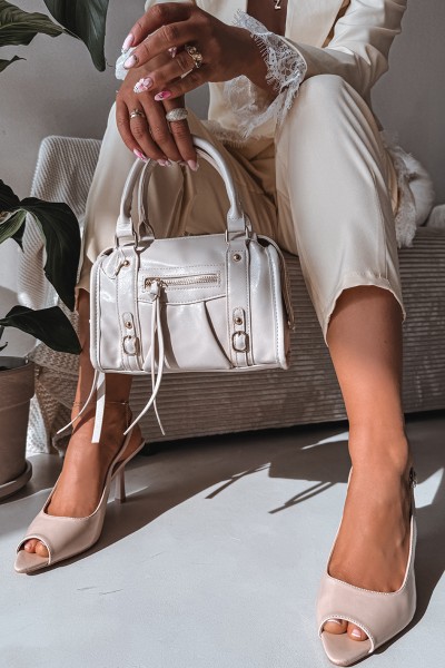 Women's Beige High Heeled Sandals Sevina 2