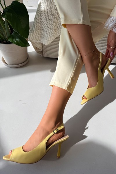 Women's High Heel Yellow Sandals Sevina 2