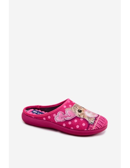 Women's Cat Pink Slippers with Rubber Inblu EC000093