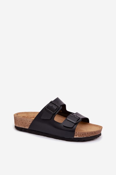 Women's Slippers With Buckles Inblu NM000039 Black 2