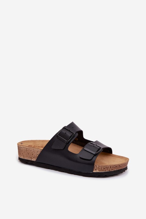 Women's Slippers With Buckles Inblu NM000039 Black