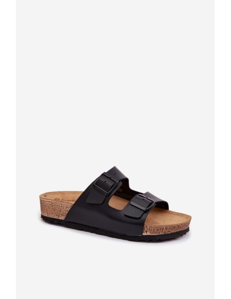 Women's Slippers With Buckles Inblu NM000039 Black