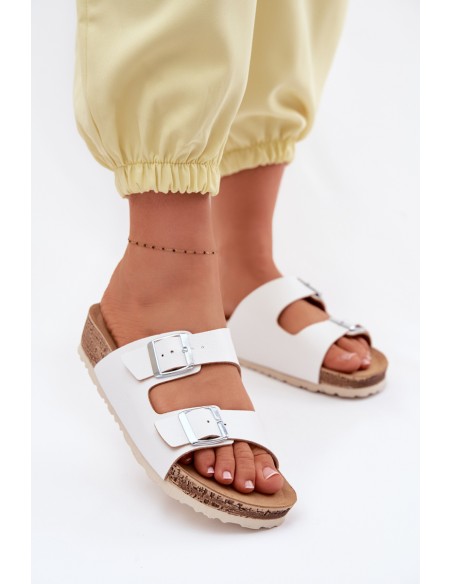 Women's Slides with Clips Inblu NM000039 White