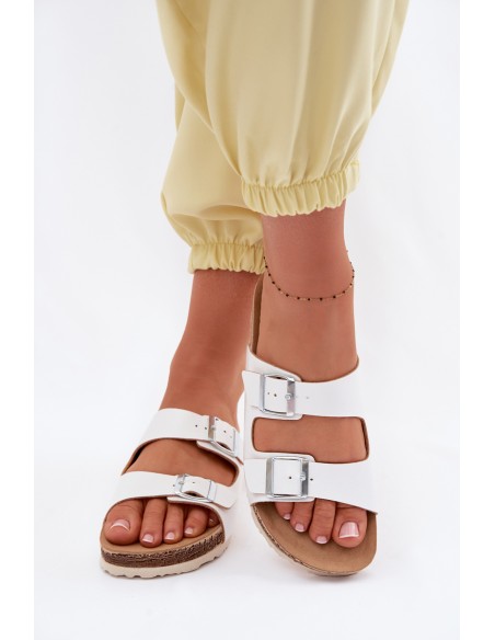 Women's Slides with Clips Inblu NM000039 White