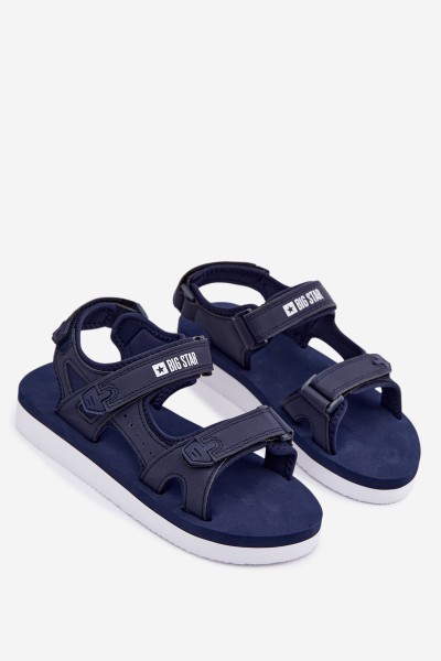 Women's Sports Platform Sandals Big Star LL274792 Navy Blue 2