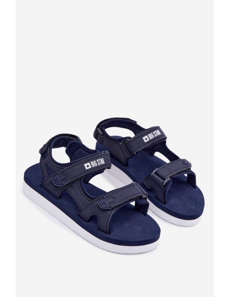 Women's Sports Platform Sandals Big Star LL274792 Navy Blue