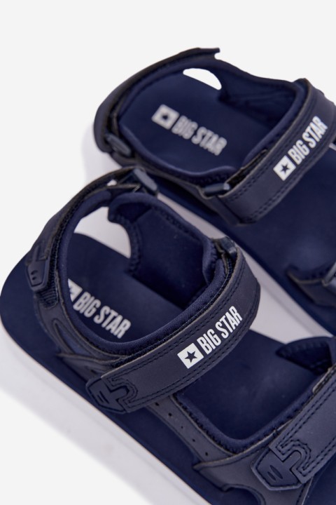 Women's Sports Platform Sandals Big Star LL274792 Navy Blue