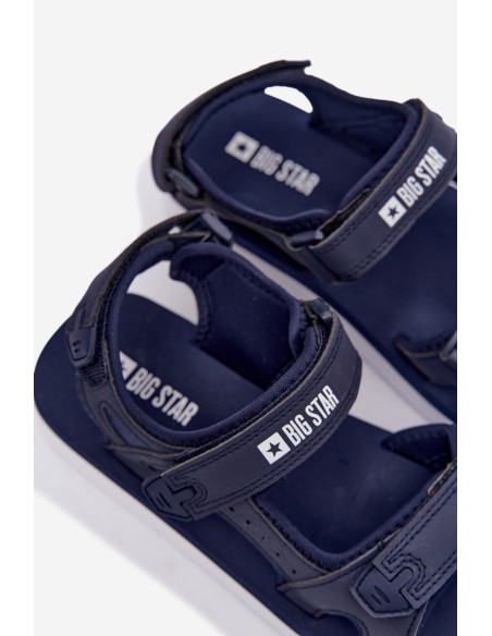 Women's Sports Platform Sandals Big Star LL274792 Navy Blue