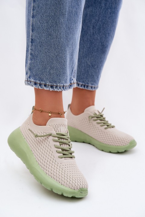 Material Women's Sports Shoes Beige Helinae