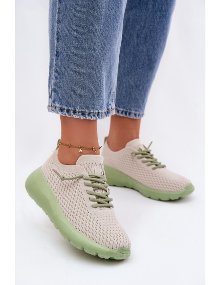 Material Women's Sports Shoes Beige Helinae