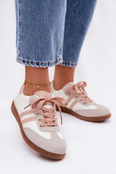 Women's Low Sneakers White-Pink Loredis