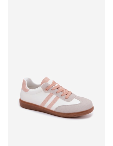 Women's Low Sneakers White-Pink Loredis