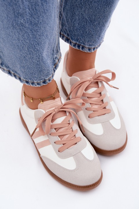 Women's Low Sneakers White-Pink Loredis