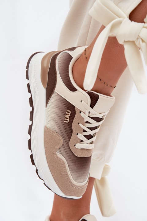 Women's Platform Sneakers Brown Lelmira
