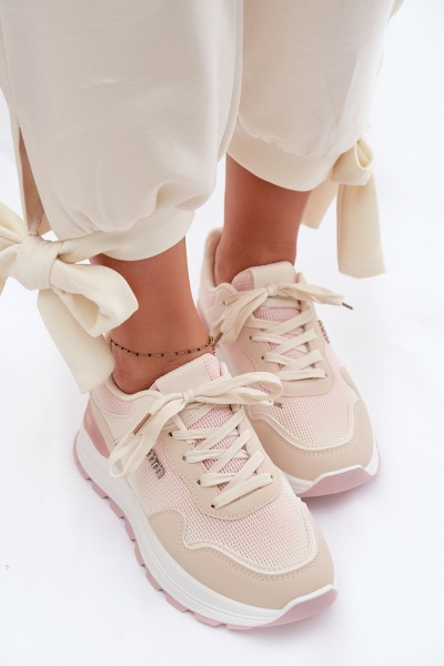 Women's Platform Sneakers Beige Lelmira