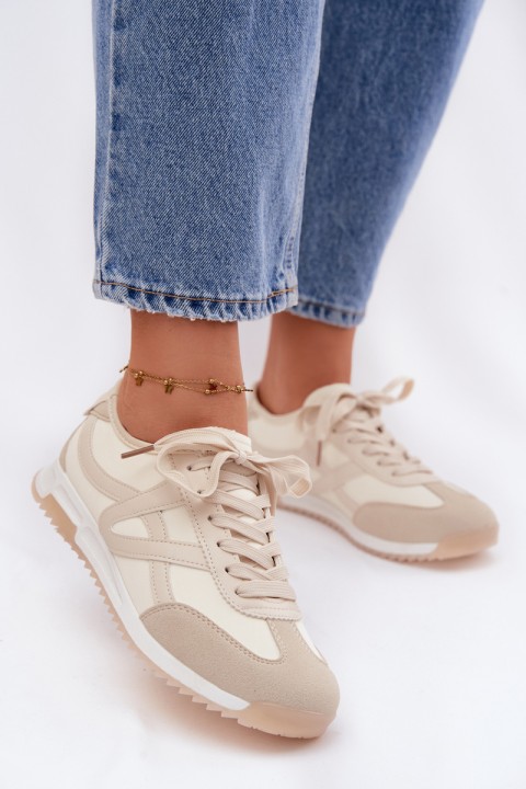 Vinceza Women's Sneakers 11674 Beige