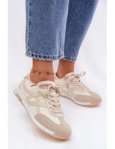 Vinceza Women's Sneakers 11674 Beige