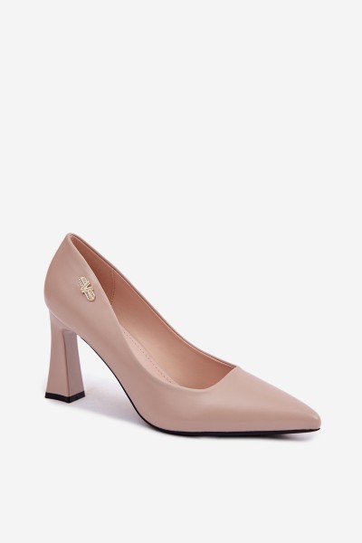 Elegant Heeled Pumps Vinceza 62276 Beige 2