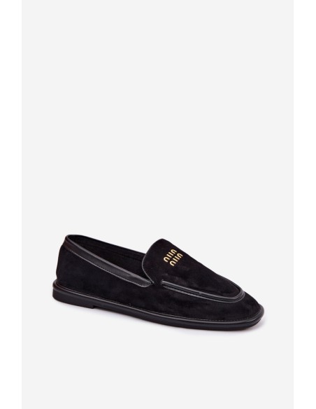 Women's Flat Moccasins Vinceza Black