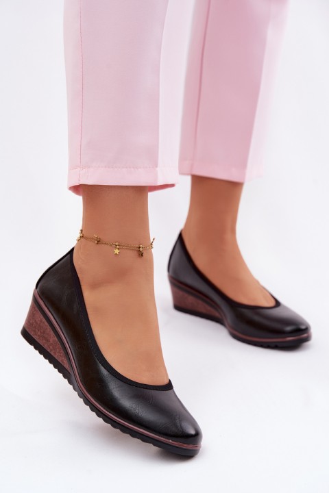 Women's Platform Shoes Vinceza 58628 Black