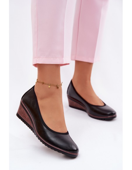 Women's Platform Shoes Vinceza 58628 Black