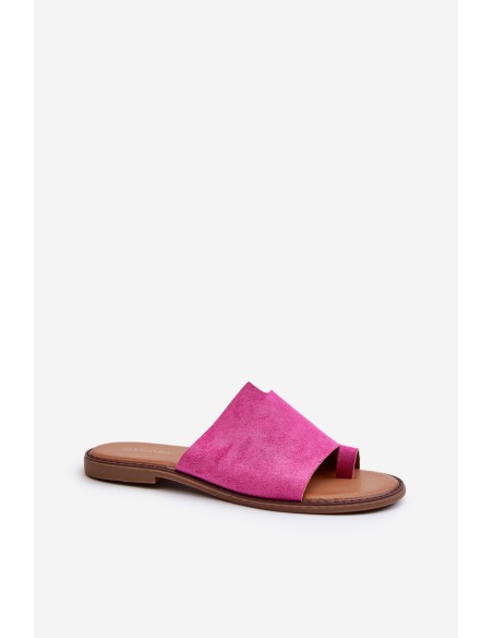 Women's Suede Flip-Flops Pink Amite