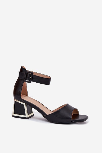 Black Heeled Sandals Women Zennia 2