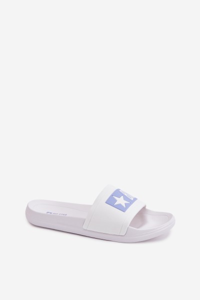 Women's Slides Big Star TT274A002 White-Blue 2