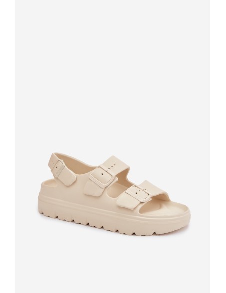 Women's Foam Platform Sandals Big Star TT274A032 Light Beige