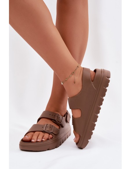 Women's Foam Sandals Platform Big Star TT274A035 Brown