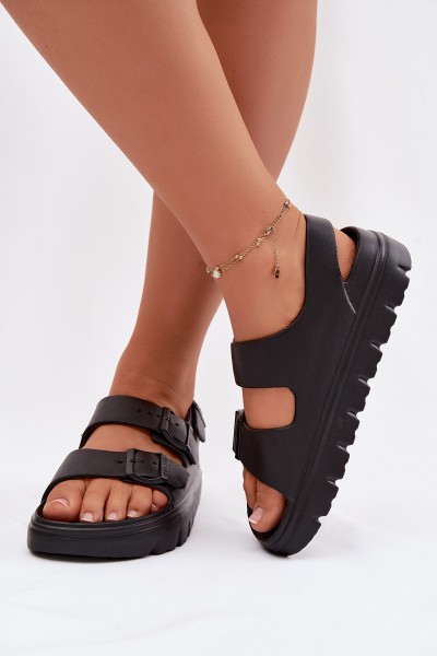 Women's Foam Platform Sandals Big Star TT274A031 Black