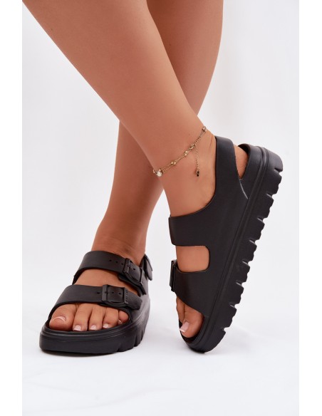 Women's Foam Platform Sandals Big Star TT274A031 Black