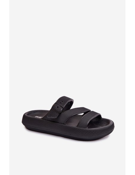 Foam Women's Slides With Straps and Buckle Big Star TT274A037 Black